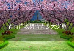 青青广场舞青青多大岁数