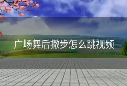 广场舞后撤步怎么跳视频