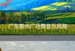 广东惠州广场舞音乐风格