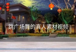 跳广场舞的真人素材视频