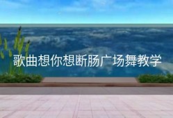 歌曲想你想断肠广场舞教学