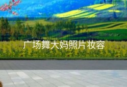 广场舞大妈照片妆容