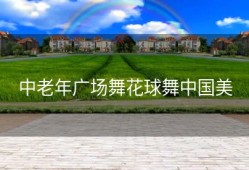 中老年广场舞花球舞中国美