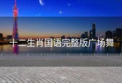 十二生肖国语完整版广场舞