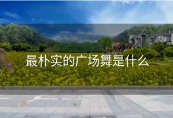 最朴实的广场舞是什么