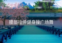 腰部拉伸健身操广场舞