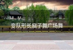 变队形长扇子舞广场舞