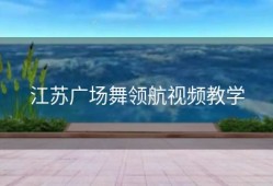 江苏广场舞领航视频教学