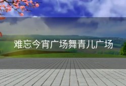 难忘今宵广场舞青儿广场