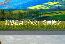 我想看桌子作文广场舞教学