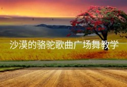 沙漠的骆驼歌曲广场舞教学