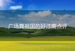 广场舞祖国的好江南点评