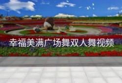 幸福美满广场舞双人舞视频
