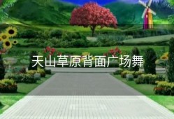 天山草原背面广场舞