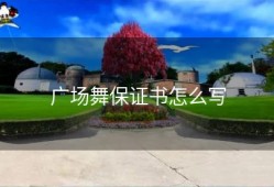 广场舞保证书怎么写