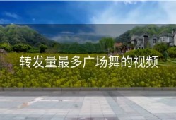 转发量最多广场舞的视频