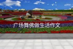 广场舞佛做生活作文