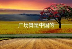 广场舞是中国的