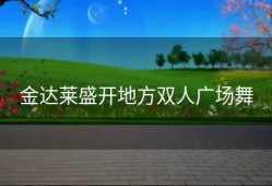 金达莱盛开地方双人广场舞