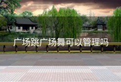 广场跳广场舞可以管理吗