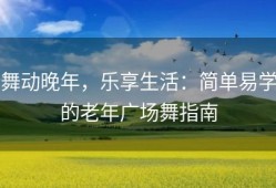 舞动晚年，乐享生活：简单易学的老年广场舞指南