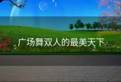 广场舞双人的最美天下