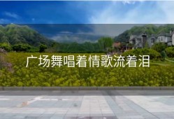 广场舞唱着情歌流着泪