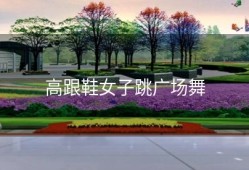 高跟鞋女子跳广场舞