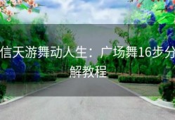 信天游舞动人生：广场舞16步分解教程