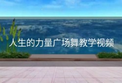 人生的力量广场舞教学视频