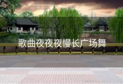 歌曲夜夜夜慢长广场舞