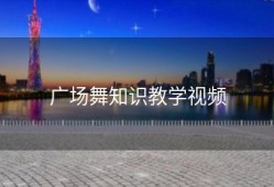 广场舞知识教学视频