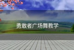 勇敢者广场舞教学