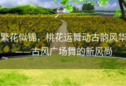 繁花似锦，桃花运舞动古韵风华——古风广场舞的新风尚