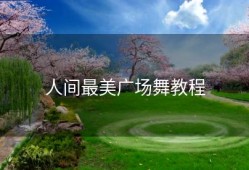 人间最美广场舞教程