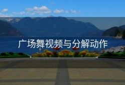 广场舞视频与分解动作
