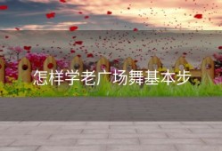 怎样学老广场舞基本步
