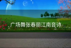 广场舞张春丽江南音诗