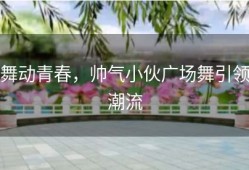 舞动青春，帅气小伙广场舞引领潮流