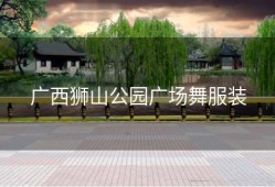 广西狮山公园广场舞服装