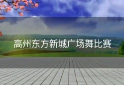 高州东方新城广场舞比赛