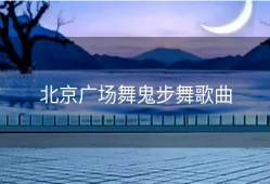 北京广场舞鬼步舞歌曲