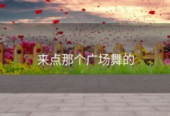 来点那个广场舞的