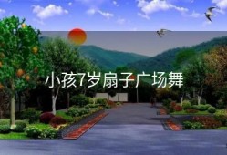 小孩7岁扇子广场舞