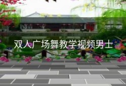 双人广场舞教学视频男士