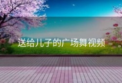 送给儿子的广场舞视频