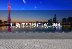 拜新年57步广场舞视频