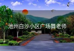 池州白沙小区广场舞老师