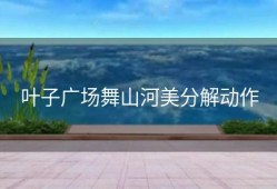 叶子广场舞山河美分解动作