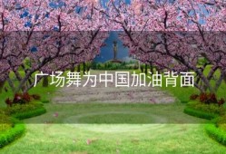 广场舞为中国加油背面